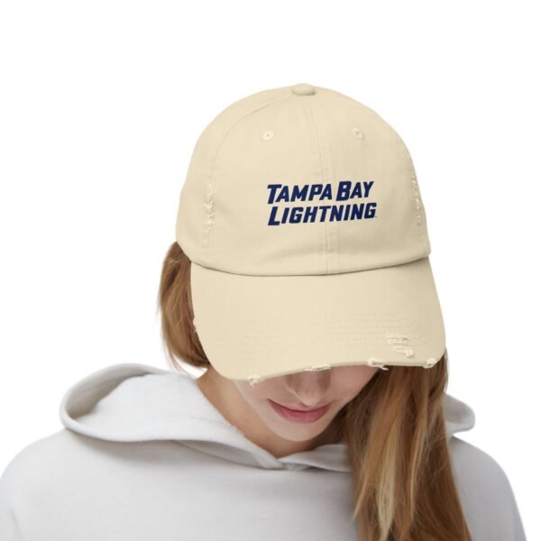 Tampa Bay Lightning Unisex Distressed Cap - Image 4