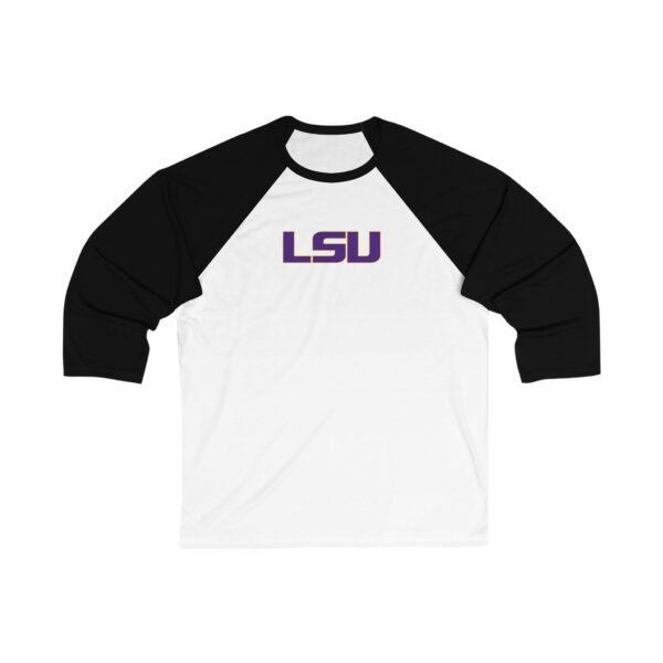 LSU Tigers Unisex 3/4 Sleeve Baseball Tee - Image 5