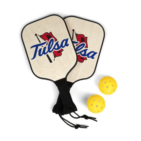 Tulsa Golden Hurricane Green Pickleball Kit - Image 2