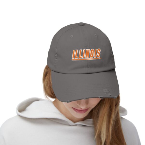 Illinois Fighting Illini Unisex Distressed Cap - Image 16