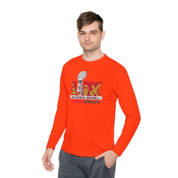 Kansas City Chiefs vs Philadelphia Eagles 2025 Super Bowl LIX Unisex Lightweight Long Sleeve Tee - Image 35