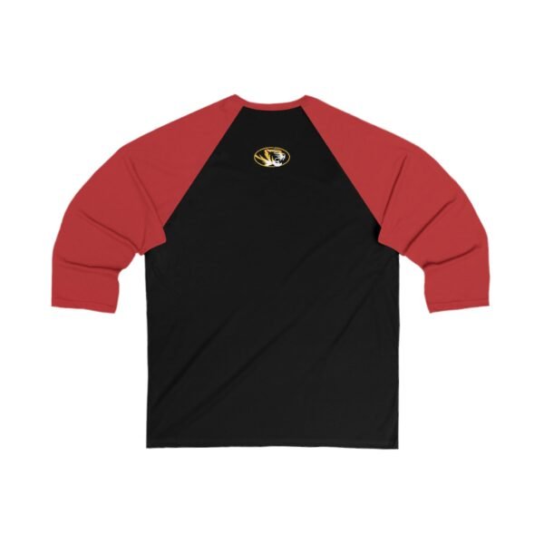 Missouri Tigers Unisex 34 Sleeve Baseball Tee - Image 4