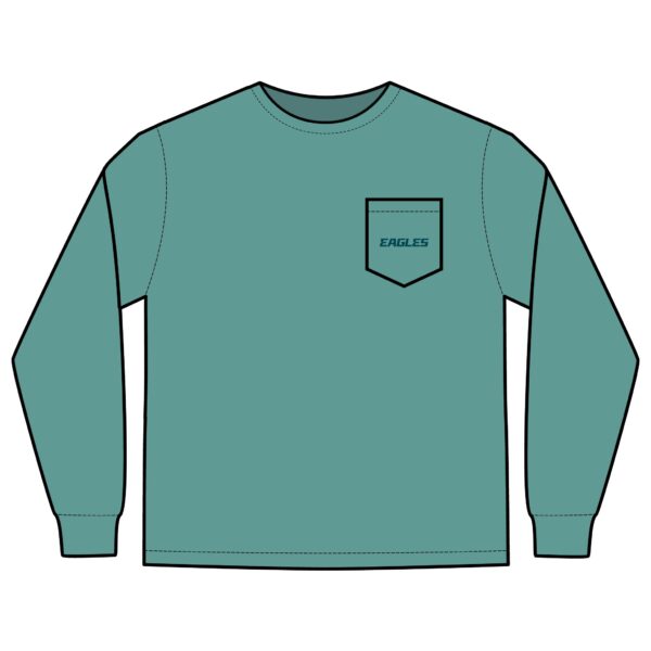 Philadelphia Eagles Unisex Long Sleeve Pocket T-Shirt - Image 23