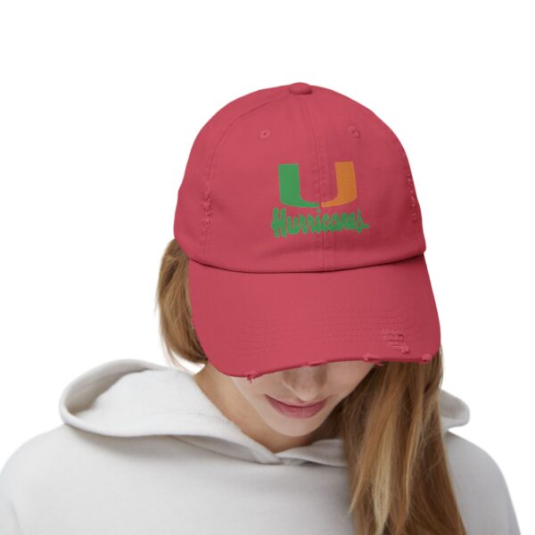 Miami Hurricanes Unisex Distressed Cap - Image 24