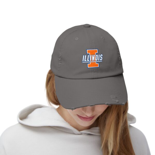 Illinois Fighting Illini Unisex Distressed Cap - Image 16