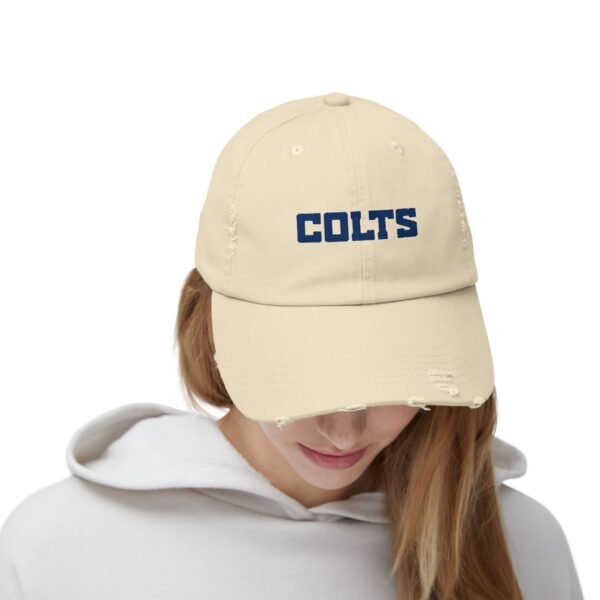 Indianapolis Colts Unisex Distressed Cap - Image 4