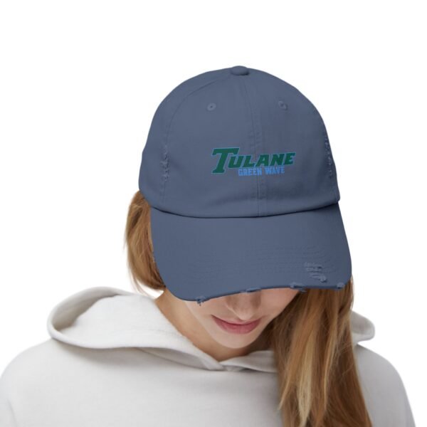 Tulane Green Wave Unisex Distressed Cap - Image 12
