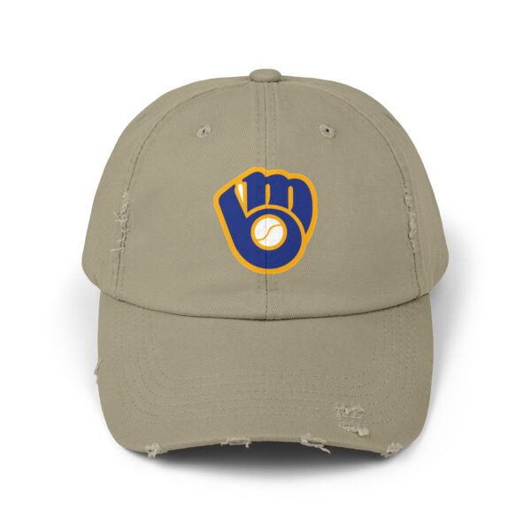 Milwaukee Brewers Unisex Distressed Cap - Image 9