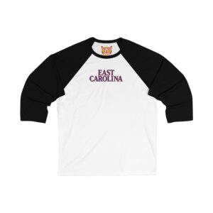 East Carolina Pirates Unisex 3/4 Sleeve Baseball Tee