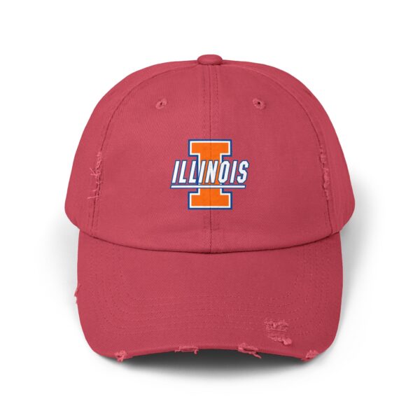 Illinois Fighting Illini Unisex Distressed Cap - Image 21