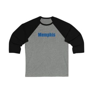 Memphis Tigers Unisex 3/4 Sleeve Baseball Tee
