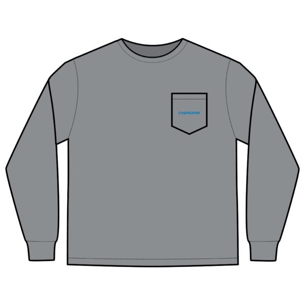 Los Angeles Chargers Unisex Long Sleeve Pocket T-Shirt