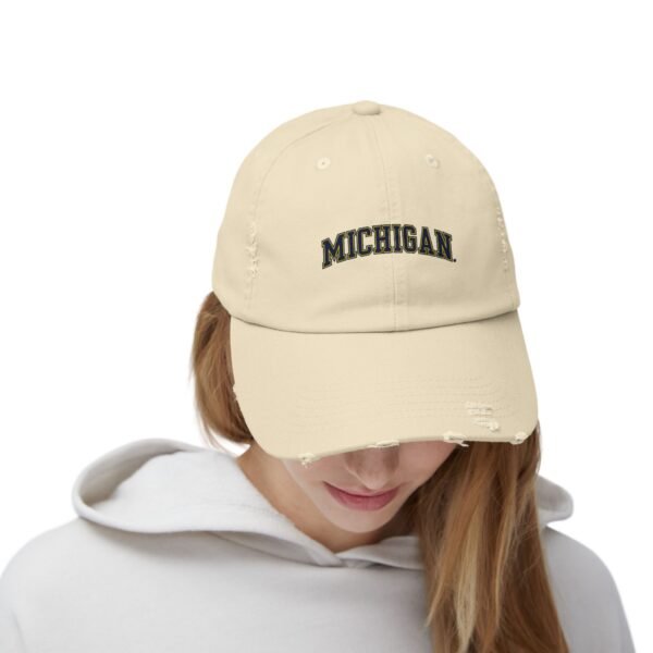Michigan Wolverines Unisex Distressed Cap - Image 4