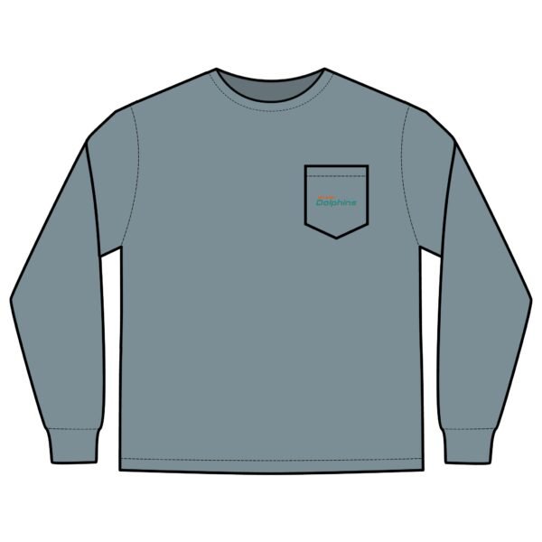 Miami Dolphins Unisex Long Sleeve Pocket T-Shirt - Image 15