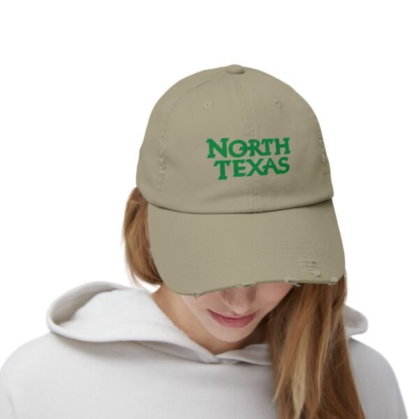 North Texas Mean Green Unisex Distressed Cap - Image 8