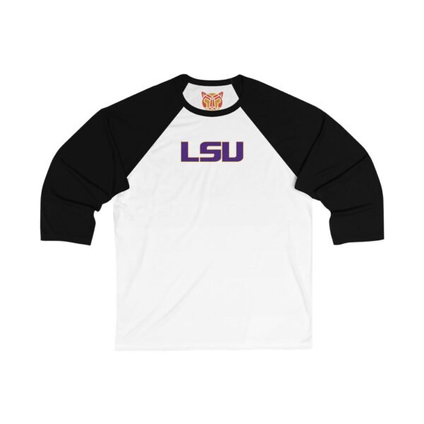 LSU Tigers Unisex 3/4 Sleeve Baseball Tee - Image 3