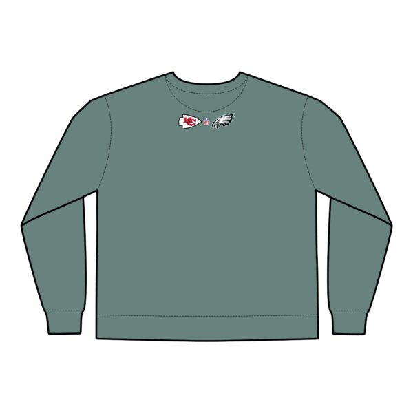 Kansas City Chiefs vs Philadelphia Eagles 2025 Super Bowl LIX Unisex ComfortWash® Garment Dyed Crewneck Sweatshirt - Image 8
