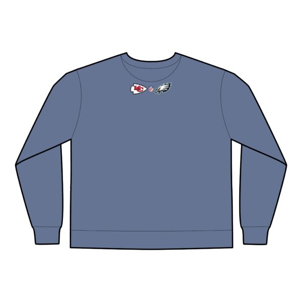 Kansas City Chiefs vs Philadelphia Eagles 2025 Super Bowl LIX Unisex ComfortWash® Garment Dyed Crewneck Sweatshirt - Image 24