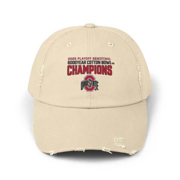 Ohio State Buckeyes 2025 National Champions Unisex Distressed Cap