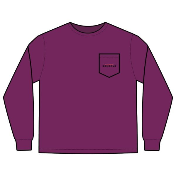Cincinnati Bengals Unisex Long Sleeve Pocket T-Shirt - Image 7