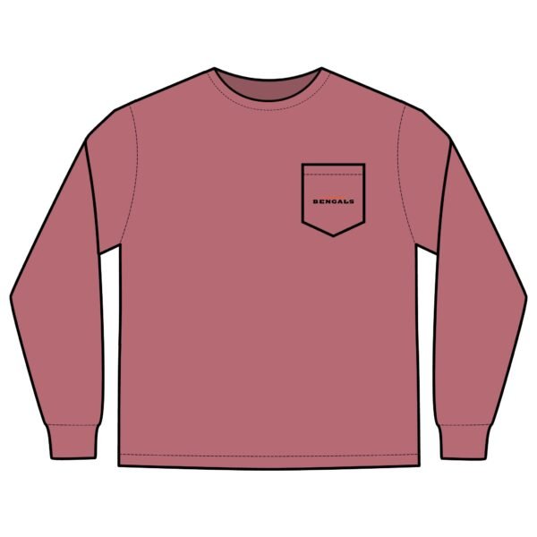 Cincinnati Bengals Unisex Long Sleeve Pocket T-Shirt - Image 9