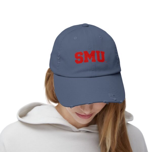 SMU Mustangs Unisex Distressed Cap - Image 24
