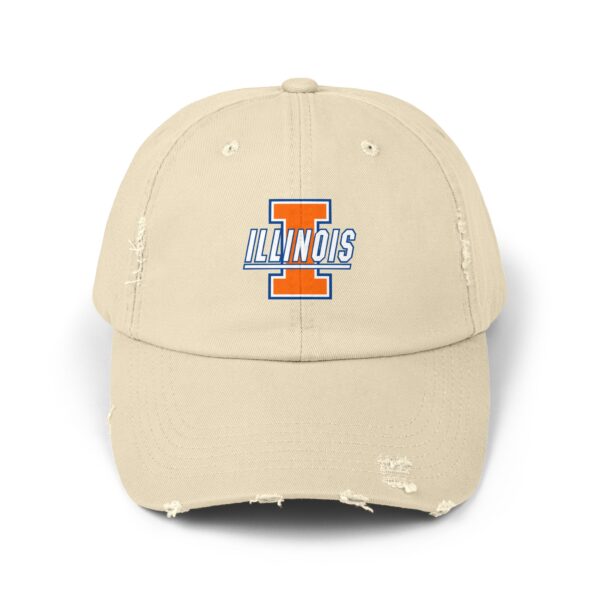 Illinois Fighting Illini Unisex Distressed Cap