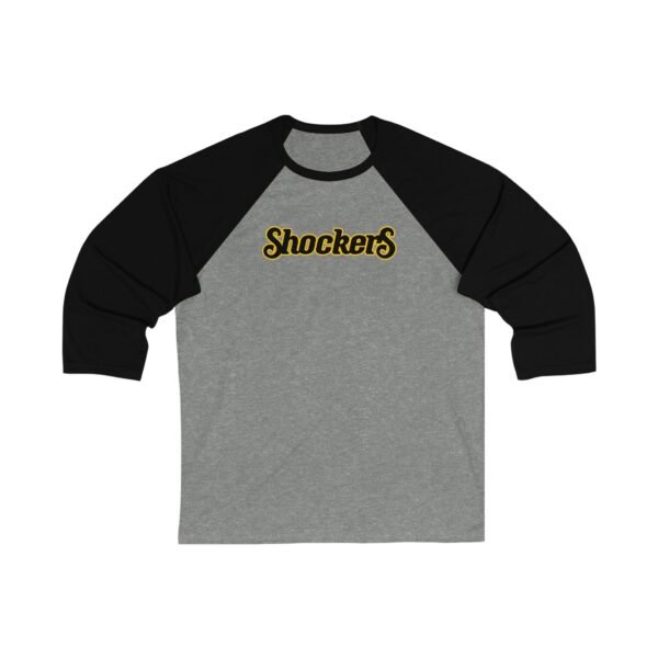 Wichita State Shockers Unisex 34 Sleeve Baseball Tee - Image 3