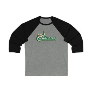 Charlotte 49ers Unisex 3/4 Sleeve Baseball Tee