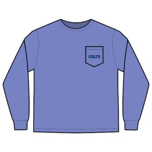 Indianapolis Colts Unisex Long Sleeve Pocket T-Shirt