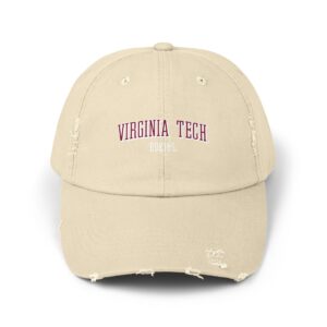 Virginia Tech Hokies Unisex Distressed Cap
