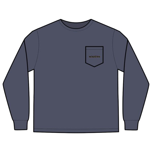 Baltimore Ravens Unisex Long Sleeve Pocket T-Shirt - Image 9