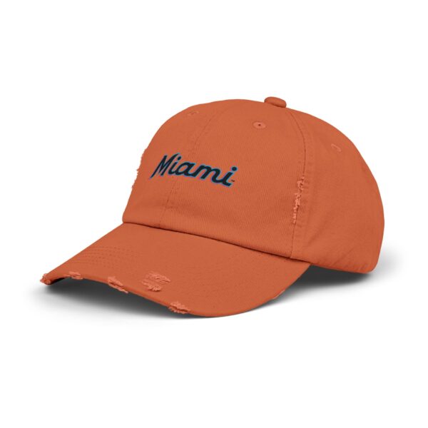 Miami Marlins Unisex Distressed Cap - Image 6