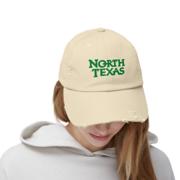 North Texas Mean Green Unisex Distressed Cap - Image 4