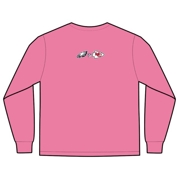 Kansas City Chiefs vs Philadelphia Eagles 2025 Super Bowl LIX Unisex Long Sleeve Pocket T-Shirt - Image 4