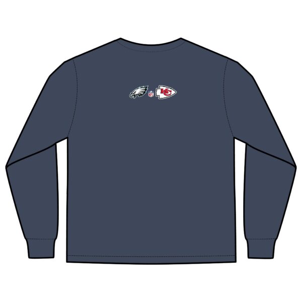 Kansas City Chiefs vs Philadelphia Eagles 2025 Super Bowl LIX Unisex Long Sleeve Pocket T-Shirt - Image 14