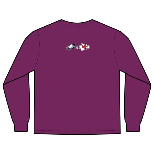 Kansas City Chiefs vs Philadelphia Eagles 2025 Super Bowl LIX Unisex Long Sleeve Pocket T-Shirt - Image 16