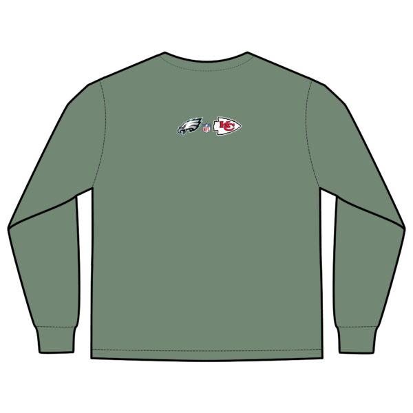 Kansas City Chiefs vs Philadelphia Eagles 2025 Super Bowl LIX Unisex Long Sleeve Pocket T-Shirt - Image 22