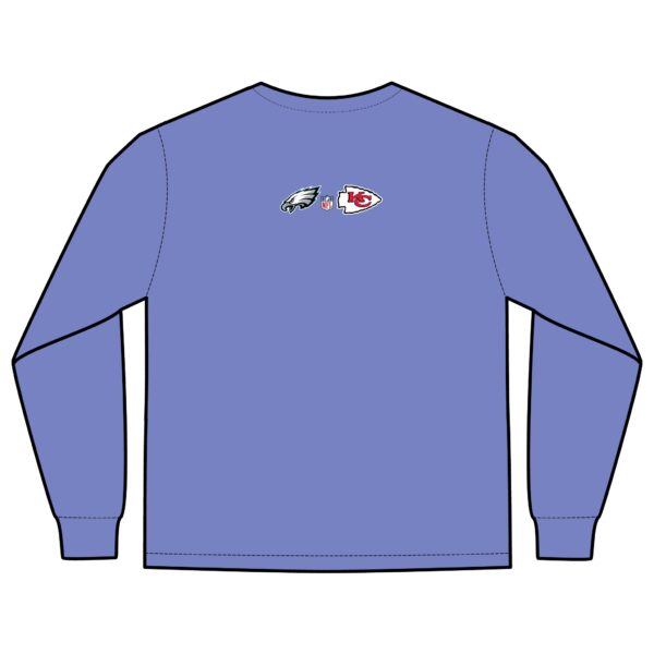 Kansas City Chiefs vs Philadelphia Eagles 2025 Super Bowl LIX Unisex Long Sleeve Pocket T-Shirt - Image 26