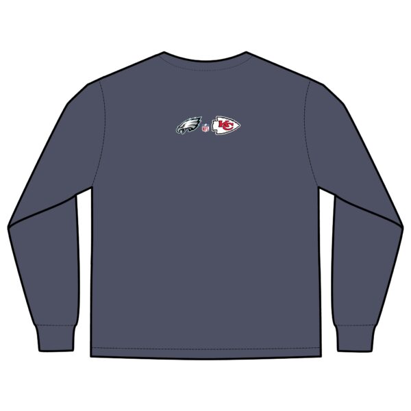 Kansas City Chiefs vs Philadelphia Eagles 2025 Super Bowl LIX Unisex Long Sleeve Pocket T-Shirt - Image 32