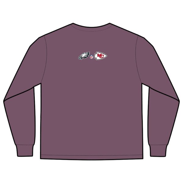 Kansas City Chiefs vs Philadelphia Eagles 2025 Super Bowl LIX Unisex Long Sleeve Pocket T-Shirt - Image 34