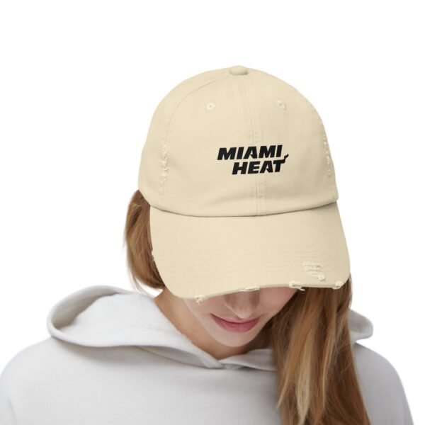 Miami Heat Unisex Distressed Cap - Image 4