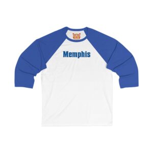 Memphis Tigers Unisex 3/4 Sleeve Baseball Tee