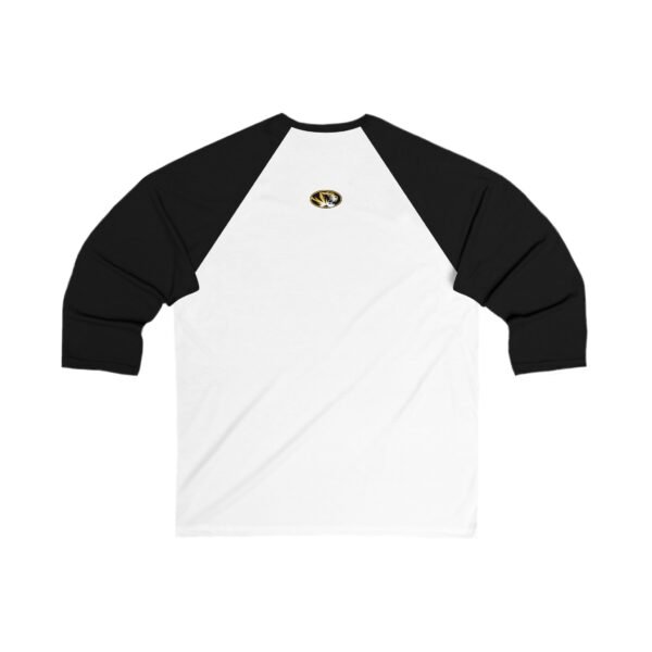 Missouri Tigers Unisex 34 Sleeve Baseball Tee - Image 4