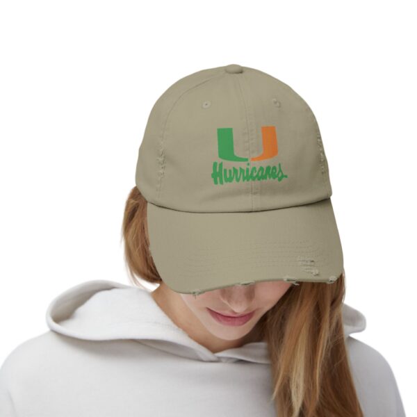 Miami Hurricanes Unisex Distressed Cap - Image 12