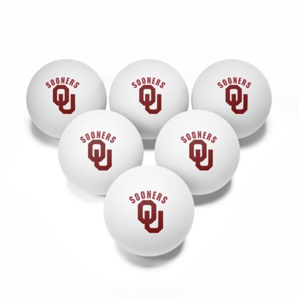 Oklahoma Sooners Ping Pong Balls, 6 pcs - Image 2