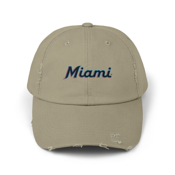 Miami Marlins Unisex Distressed Cap - Image 9