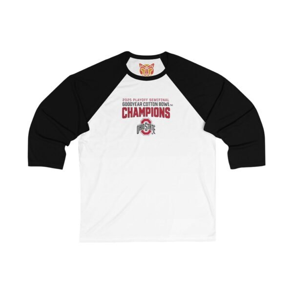 Ohio State Buckeyes 2025 National Champions Unisex 34 Sleeve Baseball Tee