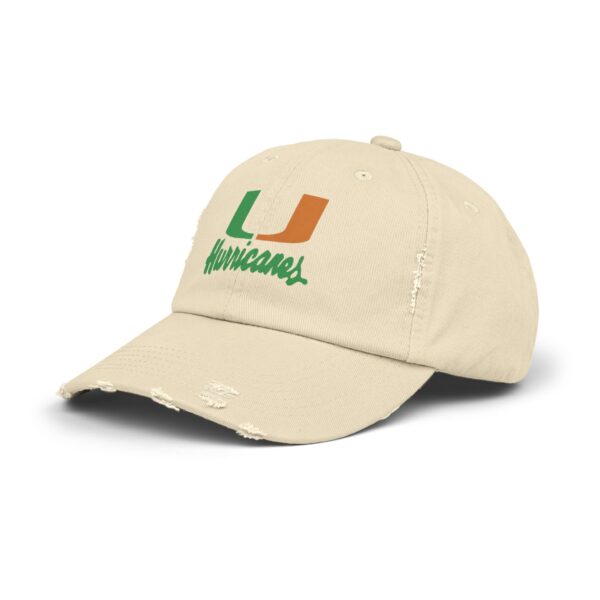 Miami Hurricanes Unisex Distressed Cap - Image 2