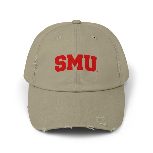 SMU Mustangs Unisex Distressed Cap - Image 9